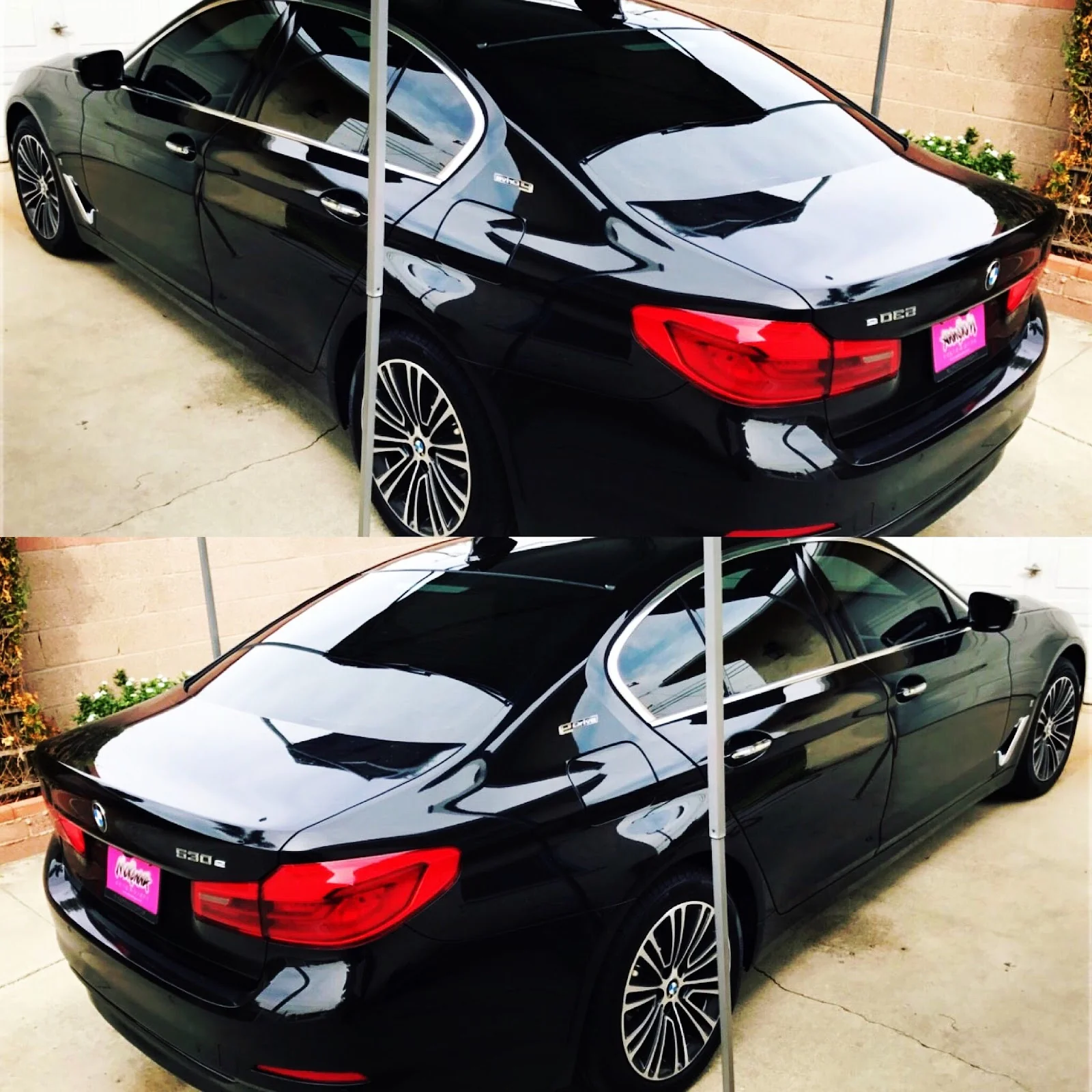 Inside DOPE WINDOW TINT — shop interior and work bay